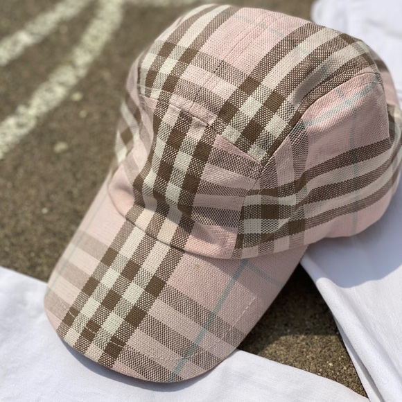 Burberry Accessories - Womens Nova Check Cap! Sturdy 💯% Cotton Duck Cloth! STUNNING🔥adj Logo snaps OS
